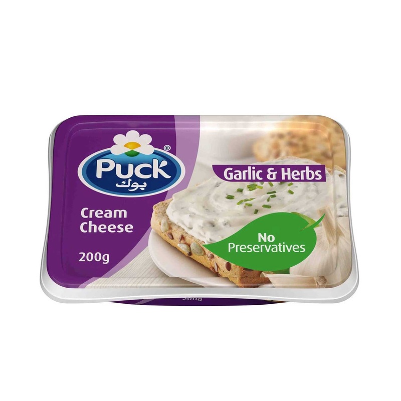 Puck Cream Cheese Garlic Herbs Spread 200g | Puck In Lebanon