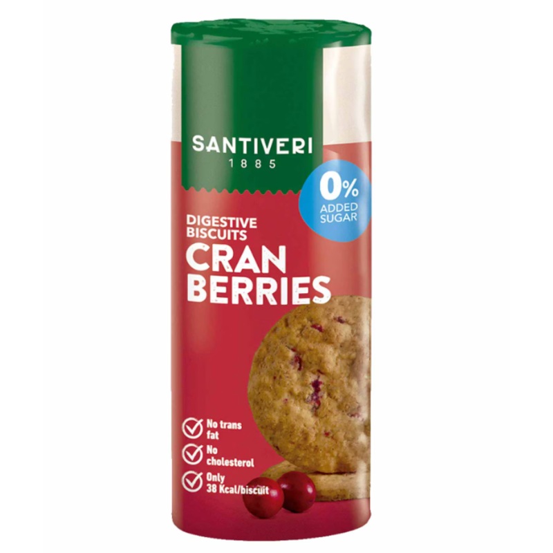 Santiveri Digestive Biscuit Cranberries 190g | Santiveri In Lebanon