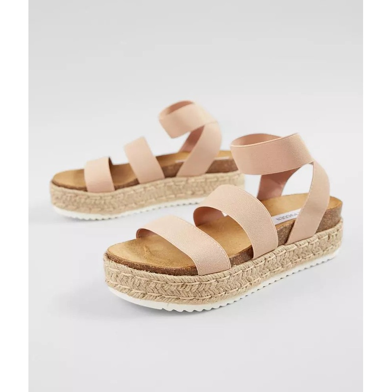 Steve Madden Women’s Beige Kimmie Flatform Sandals | Steve Madden In Lebanon