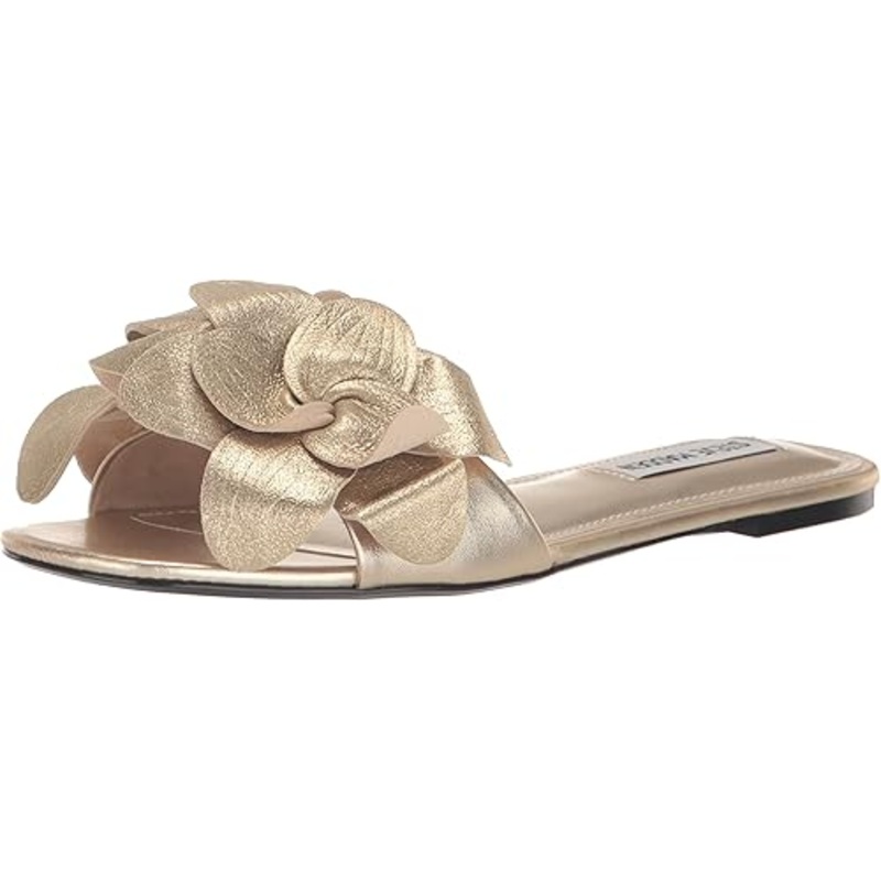 Steve Madden Women’s Gold Leather Melena Sandal | Steve Madden In Lebanon
