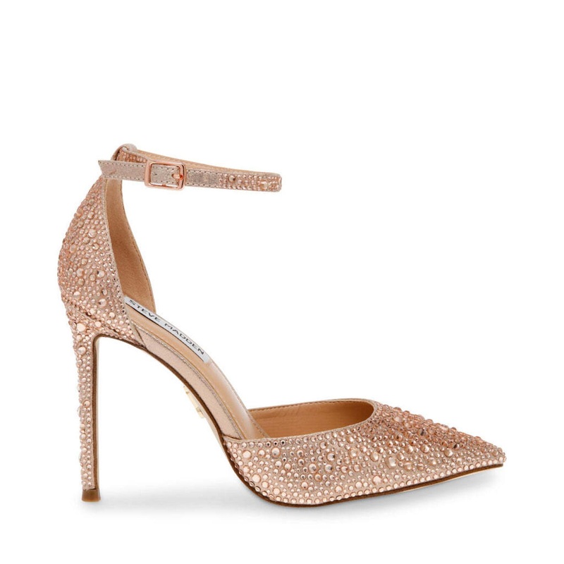 Steve Madden Women’s Rose Gold Ravaged-S Heels |Steve Madden In Lebanon
