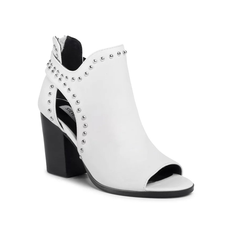 Steve Madden Women’s White Leather Moxie Sandal | Steve Madden In Lebanon