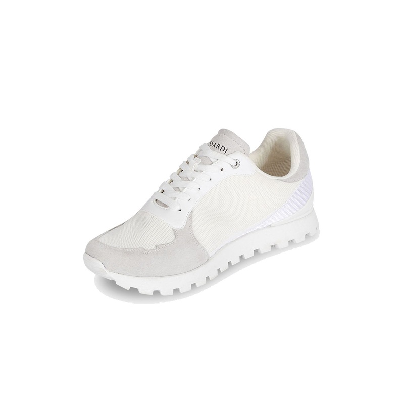 Trussardi Men’s White Club Runner Sneakers | Trussardi In Lebanon
