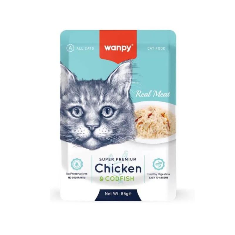 Wanpy Fellits In Jelly Chicken & Codfish for Cat 85g | Wanpy In Lebanon