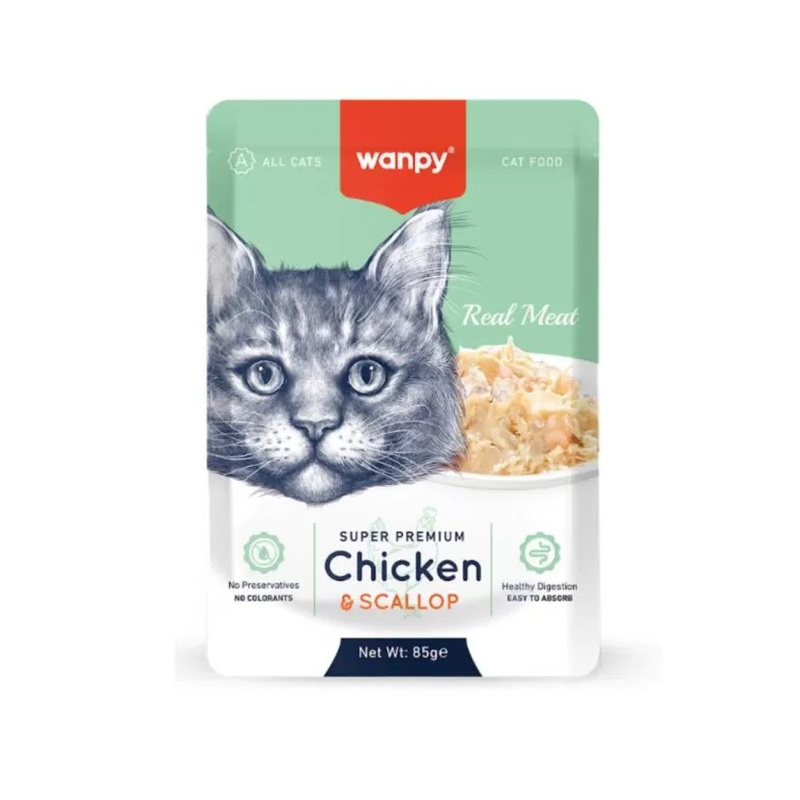 Wanpy Fellits In Jelly Chicken & Scallop for Cat 85g | Wanpy In Lebanon