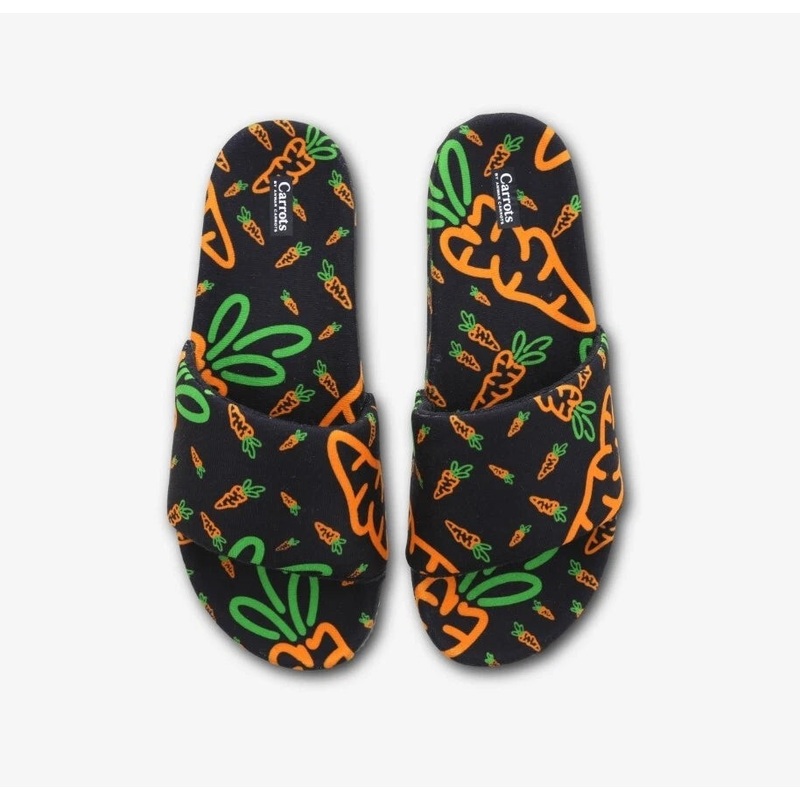 Carrots By Anwar Carrots Men’s Black Visa Terry Slipper | Carrots In Lebanon