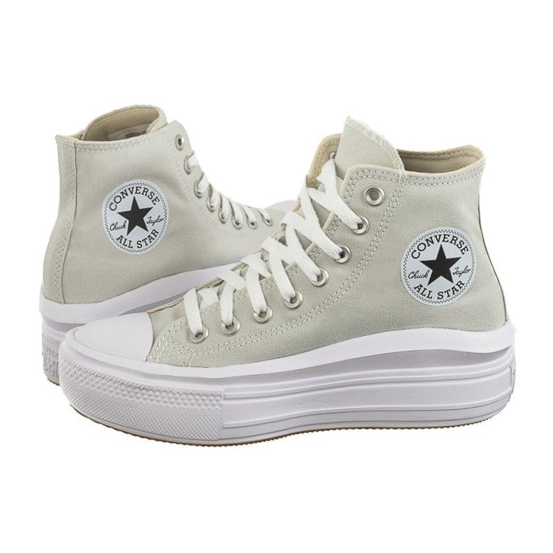 Converse Women’s Beige & White CTAS Move Hi Sneakers | Converse In Lebanon
