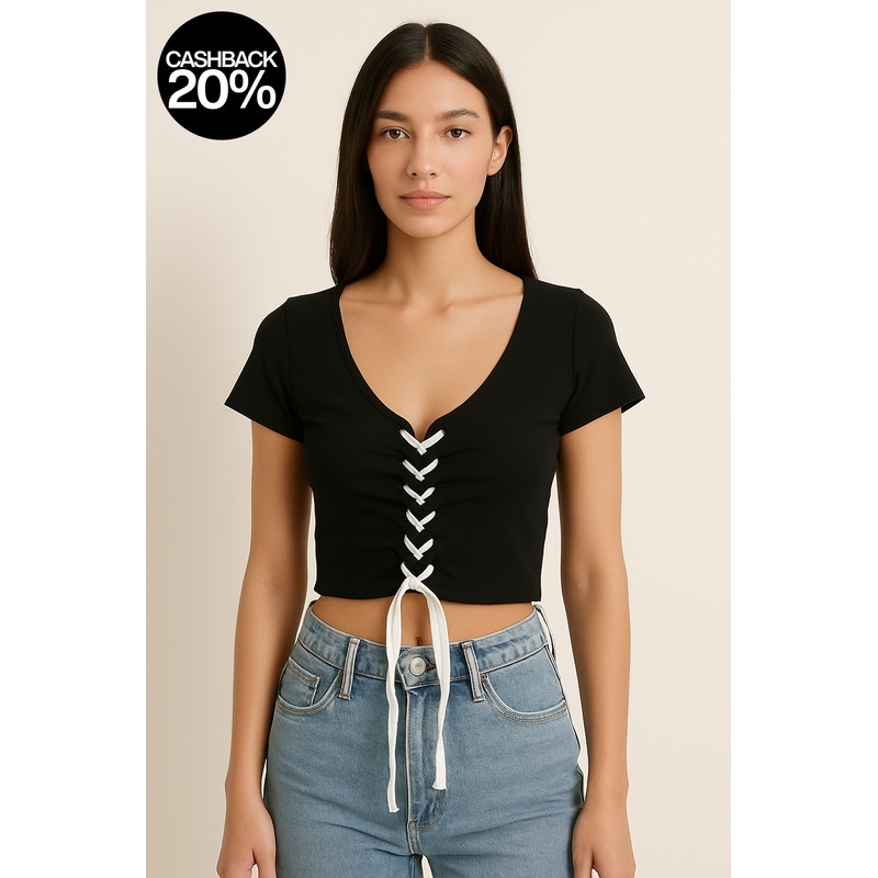 Forever 21 Women’s Black Lace Short Sleeve Blouse |Forever 21 In Lebanon