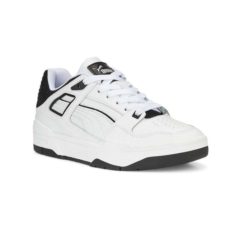 Puma Kids White & Black Slipstream Lace Up Sneakers |Puma In Lebanon