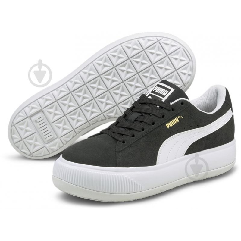 Puma Women’s White & Black Suede Mayu Sneakers | Puma In Lebanon