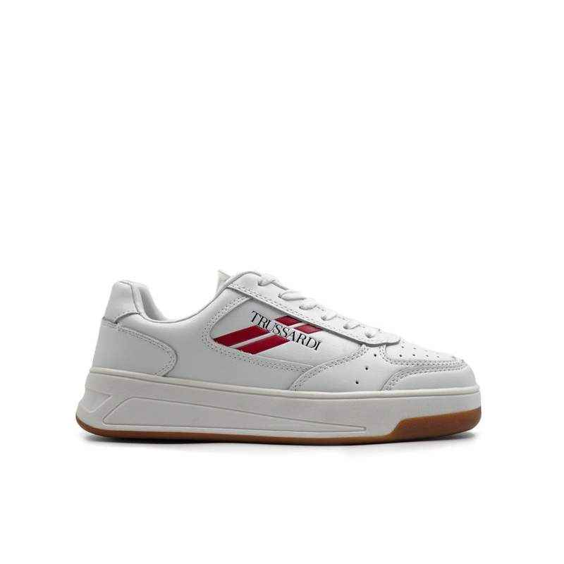 Trussardi Men’s White Yury Low Sneakers |Trussardi In Lebanon