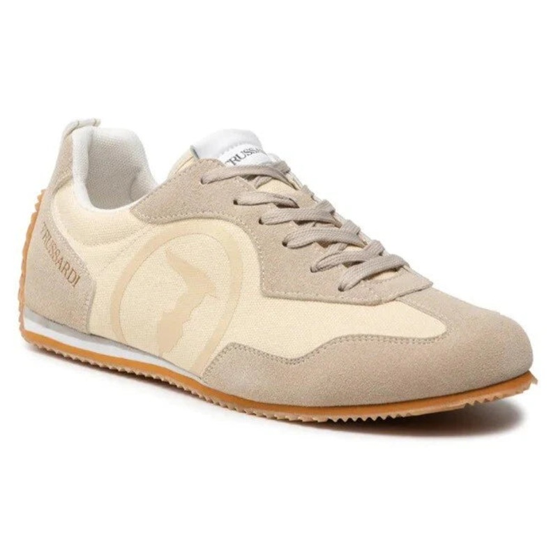 Trussardi Women’s Beige Brando Sneakers | Trussardi in Lebanon