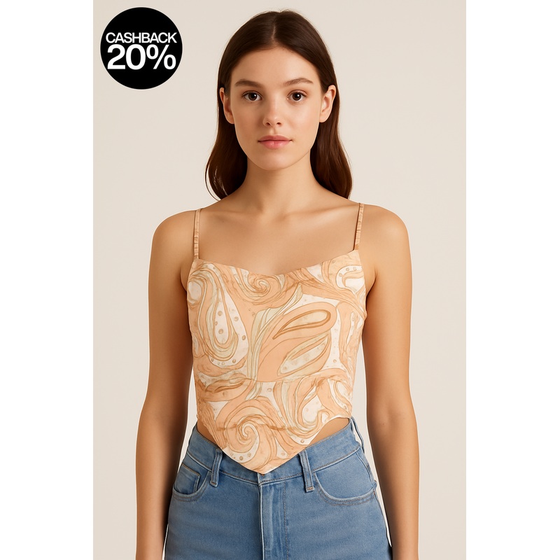 Forever 21 Women’s Multicolor Open Back Sleeveless Crop Top |Forever 21 In Lebanon