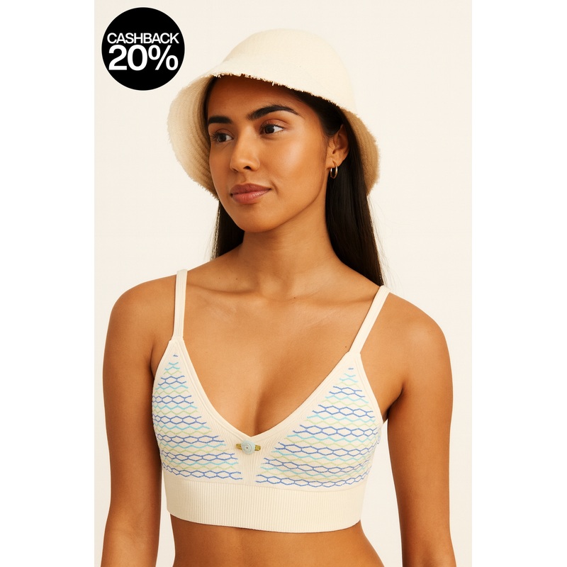 Forever 21 Women’s Off White Sleeveless Sport Bra |Forever 21 In Lebanon