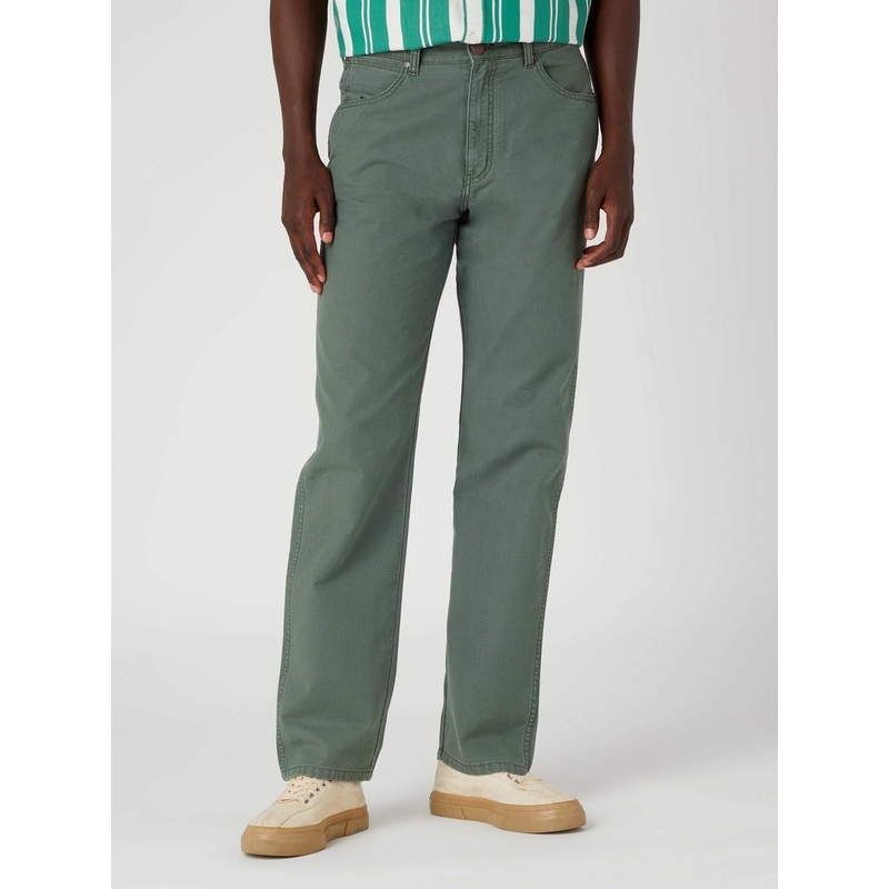 Wrangler Men’s Khaki Green Casual  Jeans | Wrangler In Lebanon