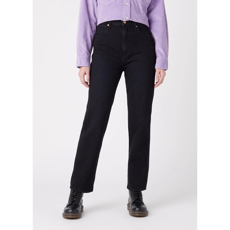 Wrangler Women’s Black High Rise Straight  Wild West Jeans | Wrangler In Lebanon