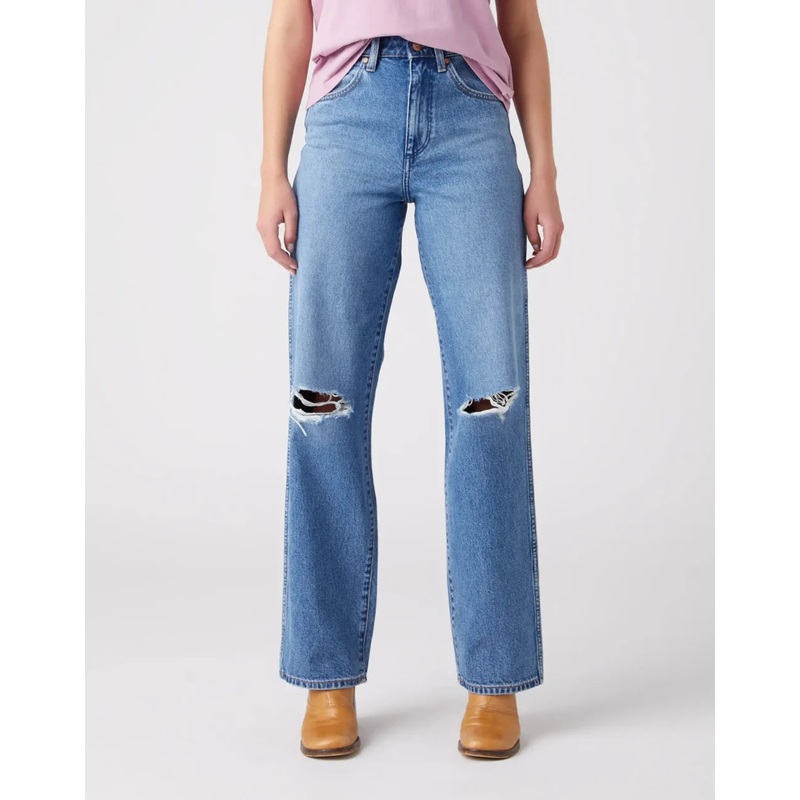 Wrangler Women’s Blue Mom Relaxed Jeans | Wrangler In Lebanon