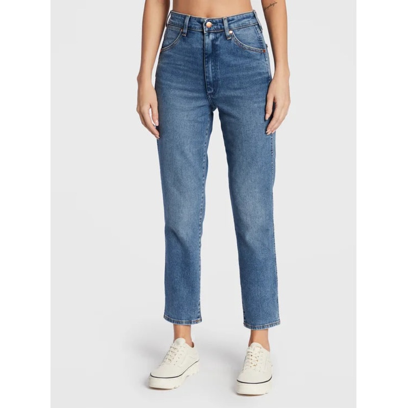 Wrangler Women’s Blue Walker High Rise Slim Jeans |Wrangler In Lebanon