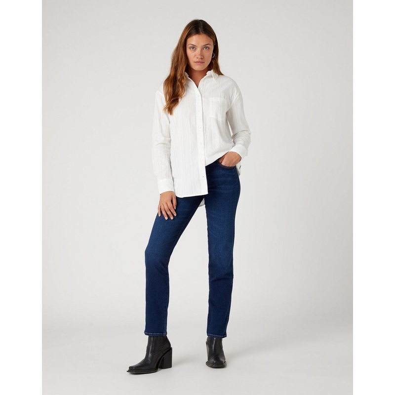 Wrangler Women’s Dark Blue Anabel Straight Jeans | Wrangler In Lebanon