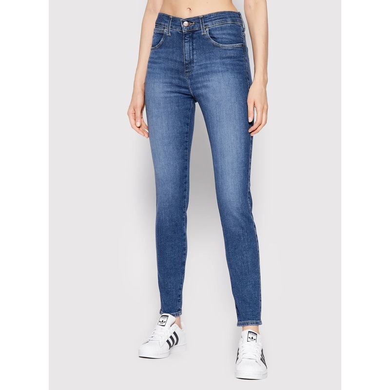 Wrangler Women’s Dark Blue High Rise Skinny Grow Wild Jeans | Wrangler In Lebanon