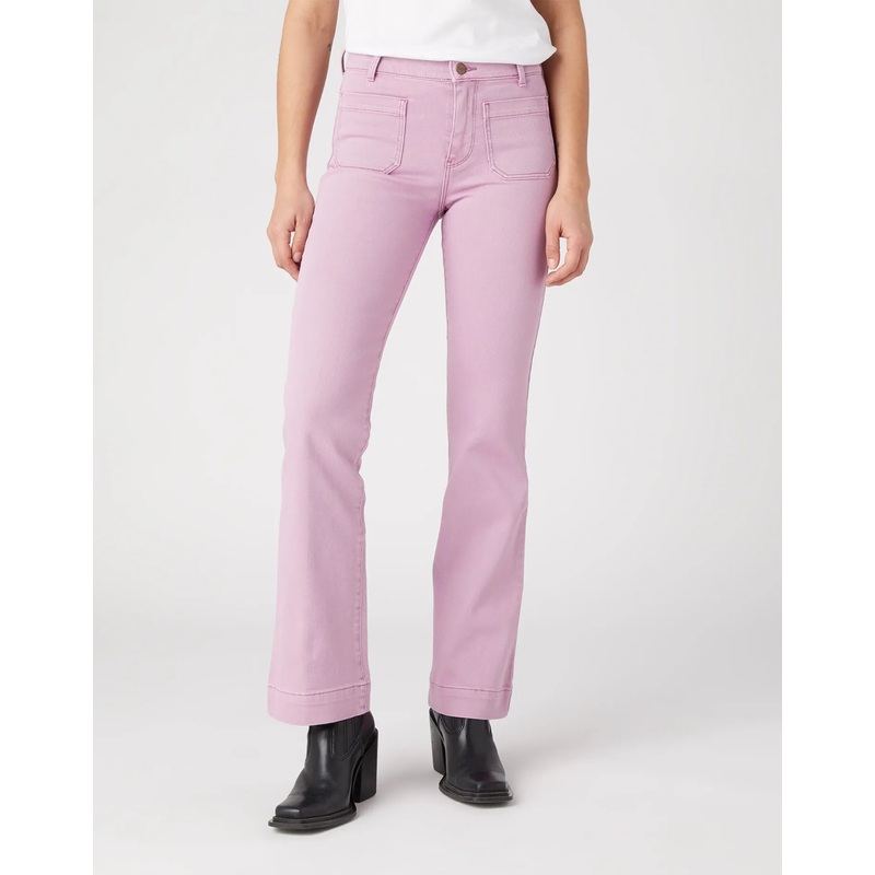 Wrangler Women’s Purple Flared Jeans | Wrangler In Lebanon