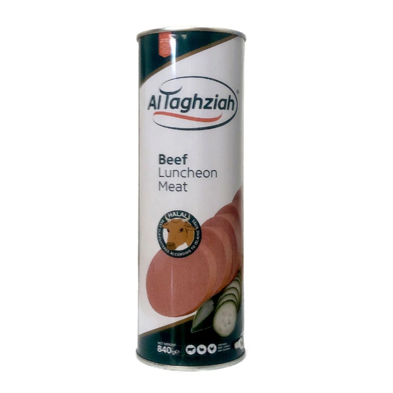 Al Taghziah Beef Luncheon Meat Can 840g