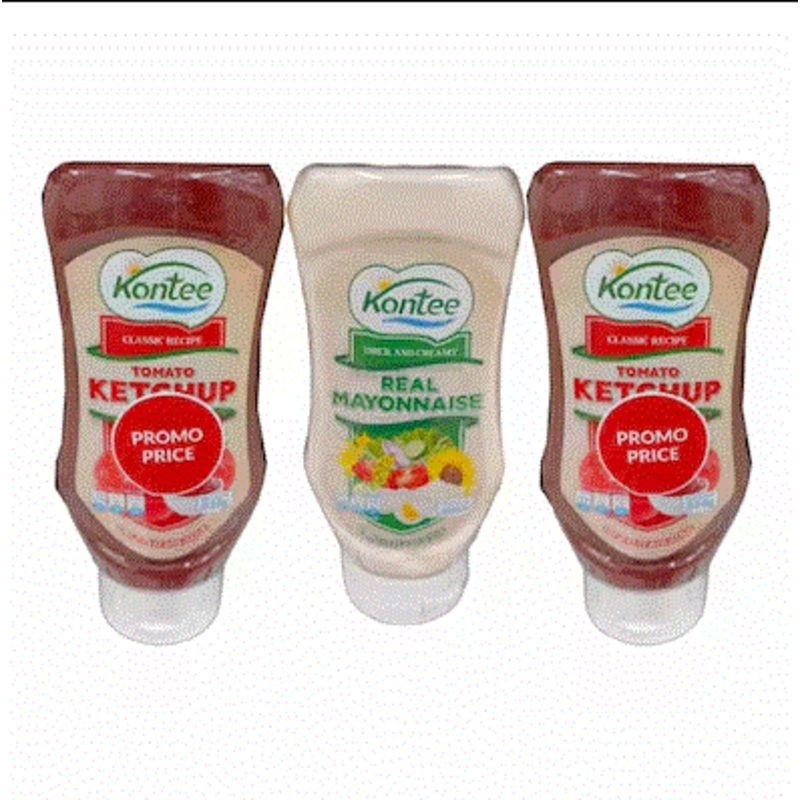 Kontee Classic Recipe Of Tomato Ketchup 510g X2 + Kontee Creamy Real Mayonnaise 460ml | Kontee In Lebanon