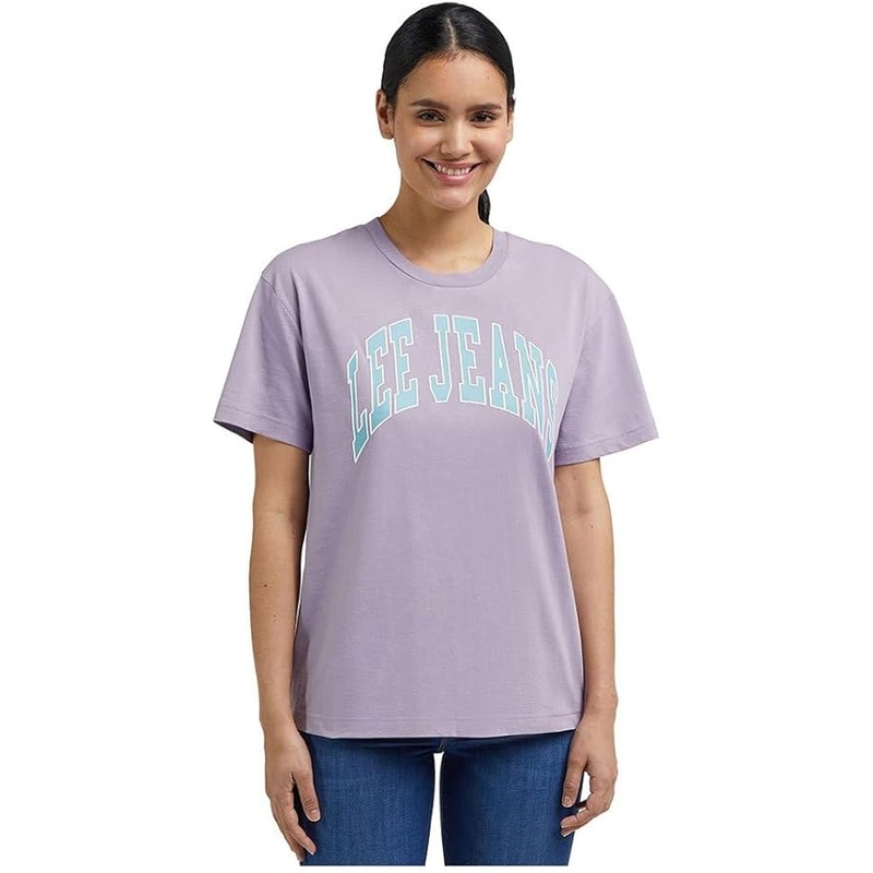 Lee Women’s Light Purple Crew Neck Slim Fit T-Shirt | Lee In Lebanon