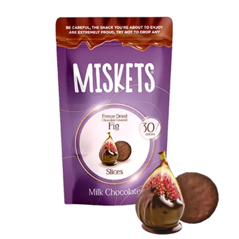 Miskets Freeze Dried Fig Slice Milk Chocolate 80g | Miskets In Lebanon