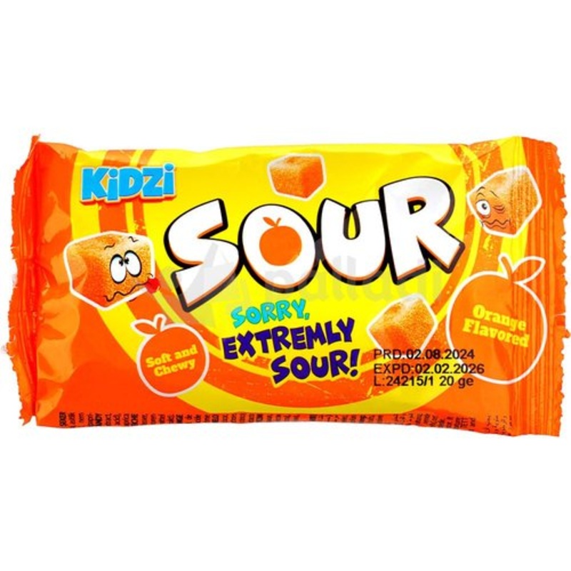 Kidzi Sour Gummy Orange Flavored 20g | Kidzi In Lebanon