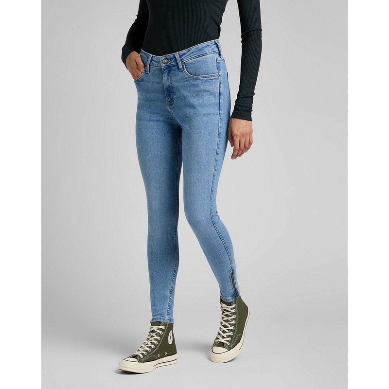 Lee Women’s Blue Scarlett Skinny Fit Slim Cut High Zip Jeans | Lee In Lebanon