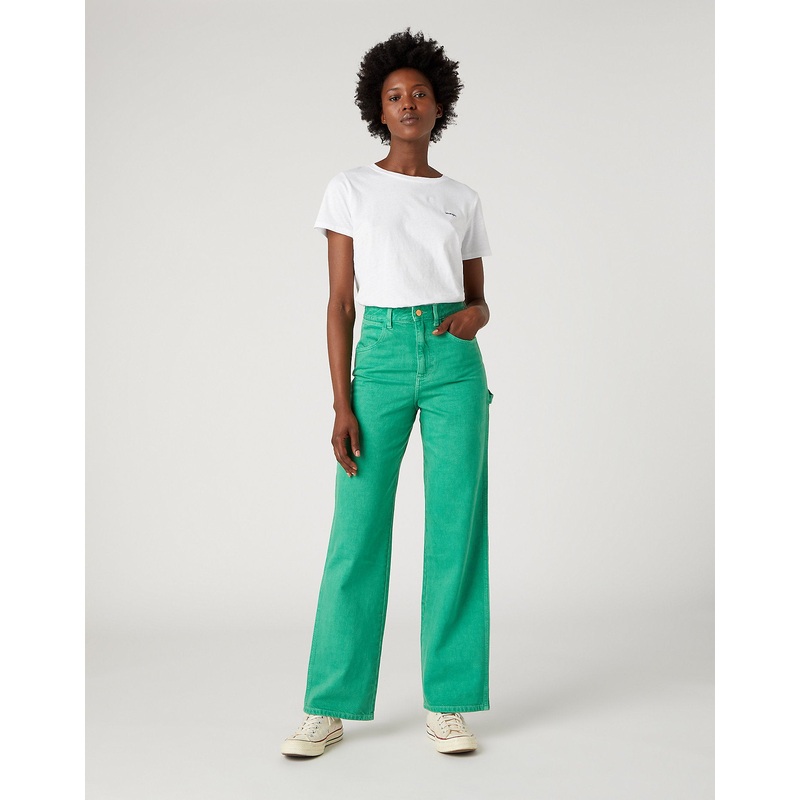 Wrangler Women’s Bright Green Mom Carpenter Jeans | Wrangler In Lebanon