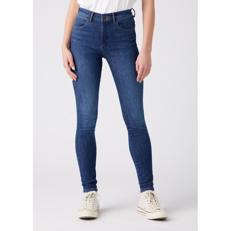 Wrangler Women’s Navy Good News Skinny High Rise Jeans | Wrangler In Lebanon