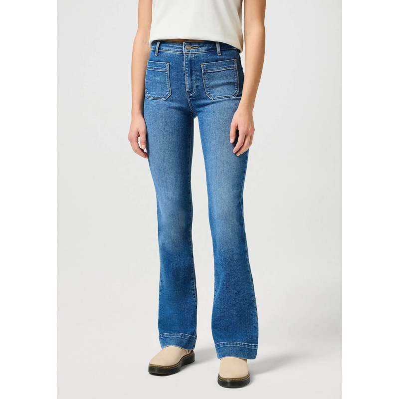 Wrangler Women’s Blue Raven Flare Jeans |Wrangler In Lebanon