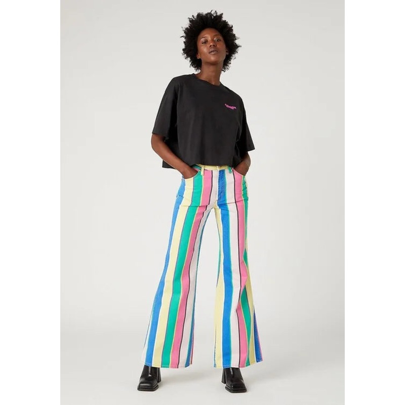 Wrangler Women’s Rainbow Pop Wanderer 622 High-Rise Flare Jeans |Wrangler In Lebanon