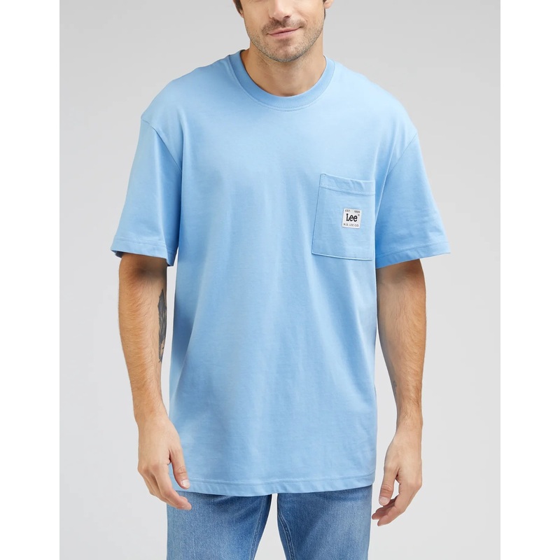 Lee Men’s Prep Blue Loose Pocket T-Shirt |Lee In Lebanon