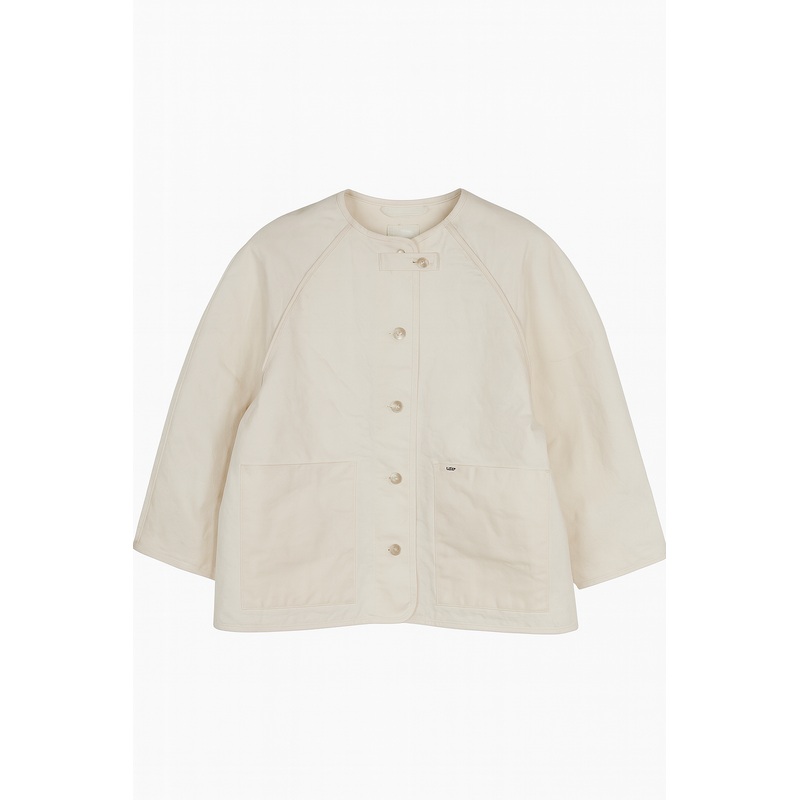 Lee Women’s White Ecru Cotton Liner Jacket | Lee In Lebanon
