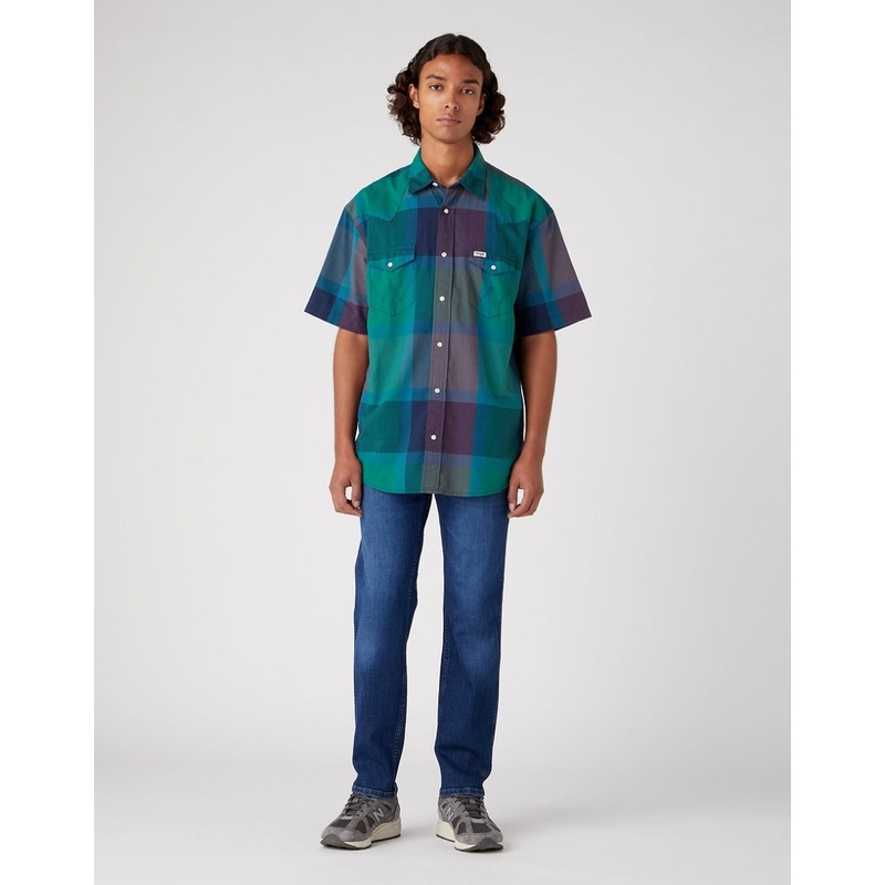 Wrangler Men’s Bayberry Green Western Short-Sleeve Shirt | Wrangler in Lebanon