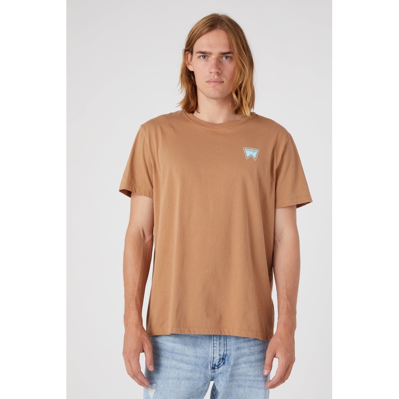 Wrangler Men’s Brown New Relaxed T-Shirt | Wrangler In Lebanon