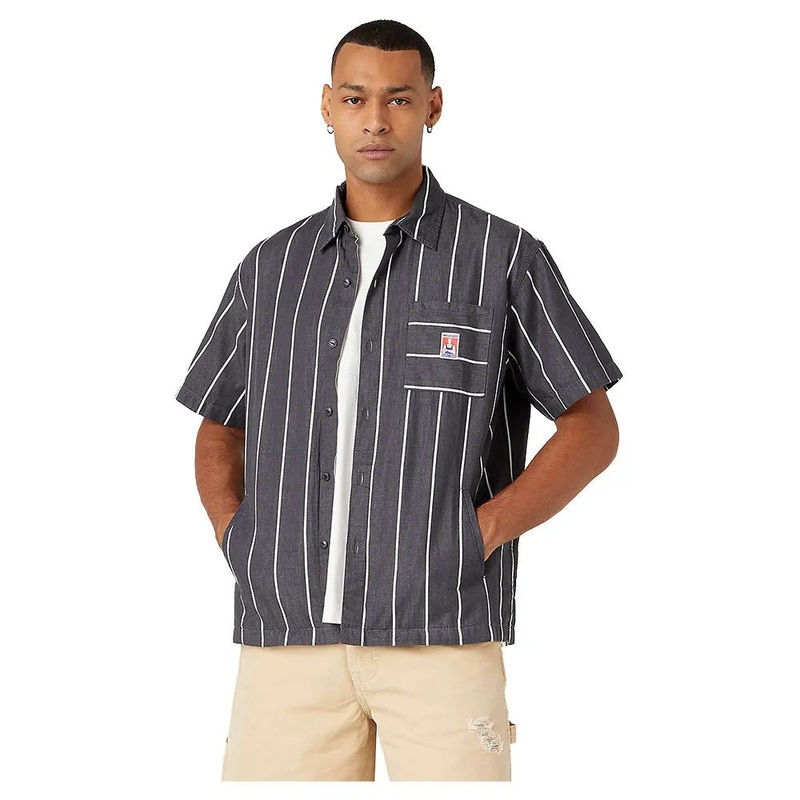 Wrangler Men’s Dark Grey Casey One Pocket Shirt | Wrangler In Lebanon