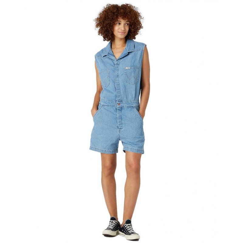 Wrangler Women’s Blue Denim Romper | Wrangler In Lebanon