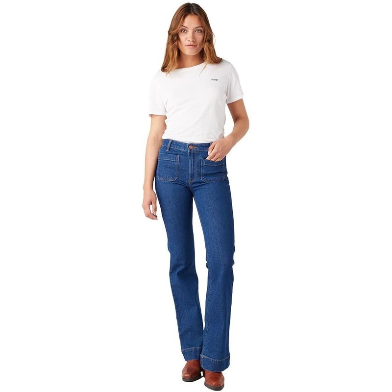 Wrangler Women’s Dark Blue Diona Flare 623 Jeans | Wrangler In Lebanon