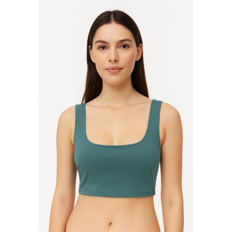 ASOS DESIGN Women’s Green Crop Top | ASOS Design In Lebanon