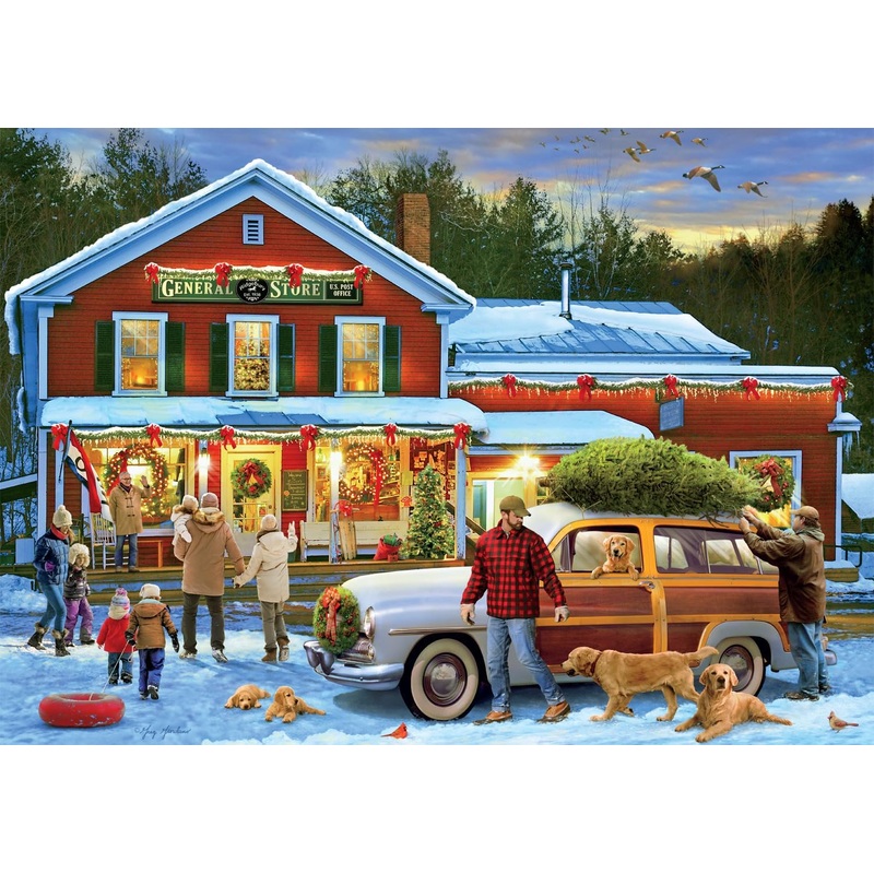 Buffalo Games Greg Giordano General Store at Christmas 500 Piece Jigsaw Puzzle |Buffalo Games In Lebanon