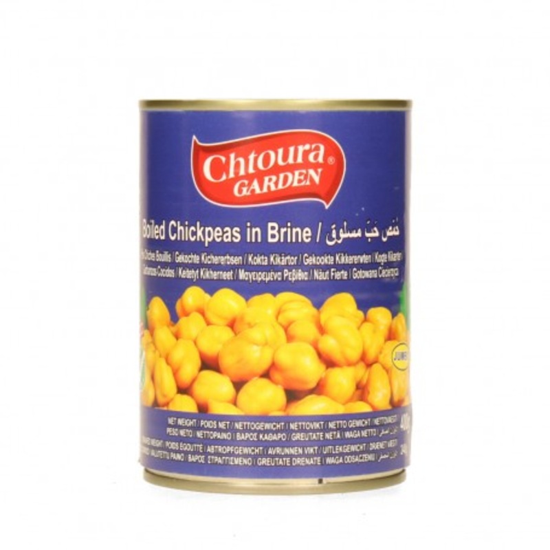 Chtoura Garden Boiled Chickpeas In Brine 400g