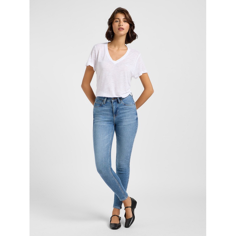 Lee Women’s Light Blue Scarlett High Zip Jeans | Lee In Lebanon