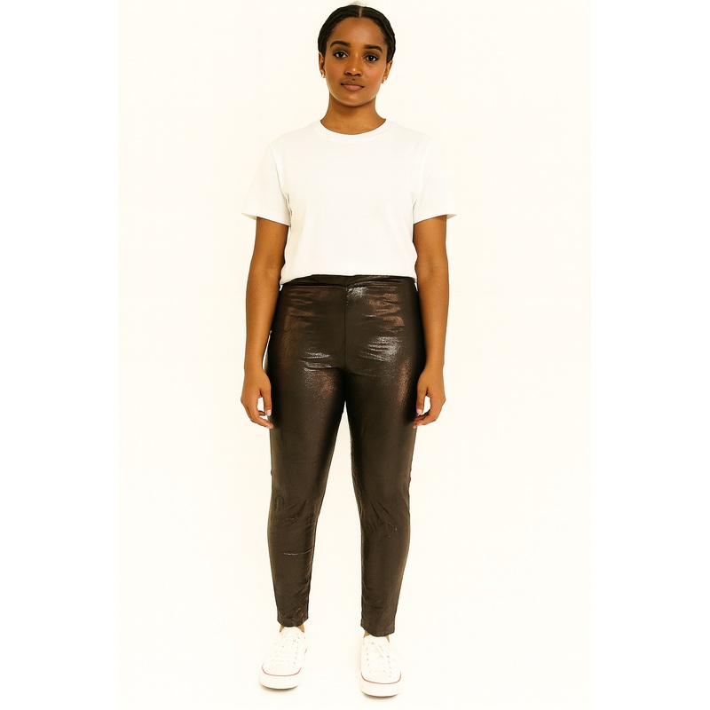 Mango Women’s Black Metallic Pant |Mango In Lebanon
