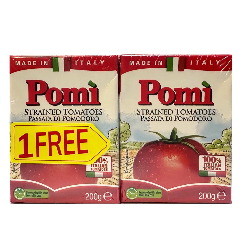 Pomi Strained Tomatoes 200g 3+1 Free | Pomi In Lebanon