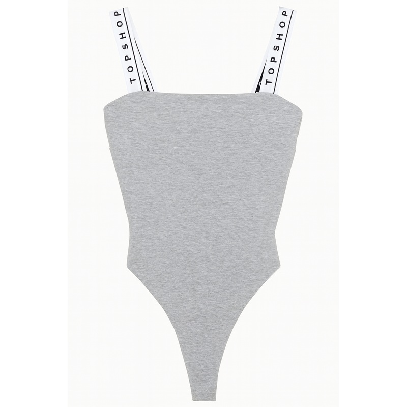 TopShop Women’s Gray Bodysuit ANF2071