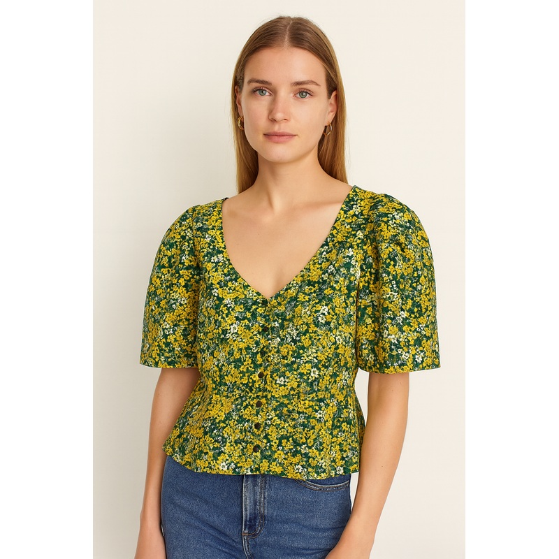 Topshop Women’s Multicolor Blouse ANF1531